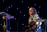 19 November 2022; Sharon Shannon performing during the TG4 All-Ireland Ladies Football All Stars Awards banquet, in association with Lidl, at the Bonnington Dublin Hotel. Photo by Eóin Noonan/Sportsfile