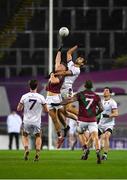 19 November 2022; Ben Shovlin of Kilmacud Crokes in action against Paddy O'Sullivan of Portarlington during the AIB Leinster GAA Football Senior Club Championship Semi-Final match between Portarlington and Kilmacud Crokes at Croke Park in Dublin. Photo by Daire Brennan/Sportsfile