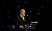 19 November 2022; Ard Stiúrthóir TG4 Alan Esslemont speaking during the TG4 All-Ireland Ladies Football All Stars Awards banquet, in association with Lidl, at the Bonnington Dublin Hotel. Photo by Eóin Noonan/Sportsfile