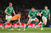 19 November 2022; Tadhg Furlong of Ireland in action against James Slipper of Australia during the Bank of Ireland Nations Series match between Ireland and Australia at the Aviva Stadium in Dublin. Photo by Ramsey Cardy/Sportsfile