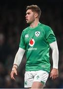19 November 2022; Jack Crowley of Ireland, wearing the embroidered jersey of injured teammate Jonathan Sexton, during the Bank of Ireland Nations Series match between Ireland and Australia at the Aviva Stadium in Dublin. Photo by David Fitzgerald/Sportsfile