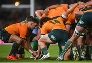 19 November 2022; Mark Nawaqanitawase of Australia, playing as a flanker in the scrum, during the Bank of Ireland Nations Series match between Ireland and Australia at the Aviva Stadium in Dublin. Photo by David Fitzgerald/Sportsfile