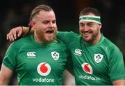 19 November 2022; Finlay Bealham, left, and Rob Herring of Ireland after the Bank of Ireland Nations Series match between Ireland and Australia at the Aviva Stadium in Dublin. Photo by David Fitzgerald/Sportsfile