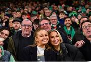 19 November 2022; Ireland supporters during the Bank of Ireland Nations Series match between Ireland and Australia at the Aviva Stadium in Dublin. Photo by David Fitzgerald/Sportsfile