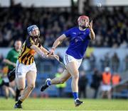 20 November 2022; Brian Hayes of St Finbarr’s in action against Cathal O’Connor of Ballyea during the AIB Munster GAA Hurling Senior Club Championship Semi-Final match between Ballyea and St Finbarr's at Cusack Park in Ennis, Clare. Photo by Daire Brennan/Sportsfile