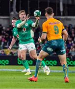 19 November 2022; Jack Crowley of Ireland during the Bank of Ireland Nations Series match between Ireland and Australia at the Aviva Stadium in Dublin. Photo by John Dickson/Sportsfile