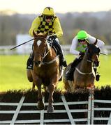 20 November 2022; State Man, with Paul Townend up, jump the last on their way to winning The Unibet Morgiana Hurdle during day two of the Punchestown Festival at Punchestown Racecourse in Kildare. Photo by Matt Browne/Sportsfile