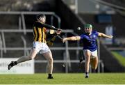 20 November 2022; Tony Kelly of Ballyea in action against Ben Cunningham of St Finbarr’s during the AIB Munster GAA Hurling Senior Club Championship Semi-Final match between Ballyea and St Finbarr's at Cusack Park in Ennis, Clare. Photo by Daire Brennan/Sportsfile