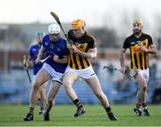 20 November 2022; Padraig Buggy of St Finbarr’s in action against Peter Casey of Ballyea during the AIB Munster GAA Hurling Senior Club Championship Semi-Final match between Ballyea and St Finbarr's at Cusack Park in Ennis, Clare. Photo by Daire Brennan/Sportsfile