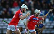 20 November 2022; Eanna Burke of St Thomas celebrates after scoring his side's first goal during the Galway County Senior Hurling Championship Final match between St Thomas and Loughrea at Pearse Stadium in Galway. Photo by Harry Murphy/Sportsfile