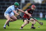20 November 2022; Patrick Fitzgerald of Ballygunner in action against Emmet McEvoy of Na Piarsaigh during the AIB Munster GAA Hurling Senior Club Championship Semi-Final match between Na Piarsaigh and Ballygunner at TUS Gaelic Grounds in Limerick. Photo by Michael P Ryan/Sportsfile