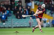 20 November 2022; Dessie Hutchinson of Ballygunner shoots to score his side's first goal during the AIB Munster GAA Hurling Senior Club Championship Semi-Final match between Na Piarsaigh and Ballygunner at TUS Gaelic Grounds in Limerick. Photo by Michael P Ryan/Sportsfile