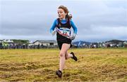 20 November 2022; Jane Heaney of Swinford AC, Mayo, competing in the Girls U12 2000m during the 123.ie Senior and Even Age Cross County Championships at Rosapenna Golf Course in Rosapenna, Donegal. Photo by Ben McShane/Sportsfile