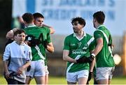 20 November 2022; Moycullen players celebrate after their side's victory in the AIB Connacht GAA Football Senior Club Championship Semi-Final match between Moycullen and Strokestown at Tuam Stadium in Tuam, Galway. Photo by Sam Barnes/Sportsfile