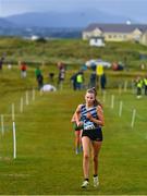 20 November 2022; Abigail Curran of Lagan Valley AC, Antrim, competing in the Girls U16 4000m during the 123.ie Senior and Even Age Cross County Championships at Rosapenna Golf Course in Rosapenna, Donegal. Photo by Ben McShane/Sportsfile