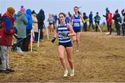 20 November 2022; Nadine McIntyre of Enniskillen RC, Fermanagh, competing in the Girls U18 4000m during the 123.ie Senior and Even Age Cross County Championships at Rosapenna Golf Course in Rosapenna, Donegal. Photo by Ben McShane/Sportsfile