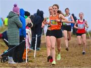 20 November 2022; Niamh Cunneen of Nenagh Olympic AC, Antrim, competing in the Girls U18 4000m during the 123.ie Senior and Even Age Cross County Championships at Rosapenna Golf Course in Rosapenna, Donegal. Photo by Ben McShane/Sportsfile