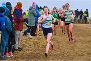 20 November 2022; Emma Murray of Clonmel AC, Waterford, competing in the Girls U18 4000m during the 123.ie Senior and Even Age Cross County Championships at Rosapenna Golf Course in Rosapenna, Donegal. Photo by Ben McShane/Sportsfile