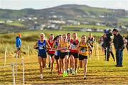 20 November 2022; A view of the leaders in the Senior Women's 8000m during the 123.ie Senior and Even Age Cross County Championships at Rosapenna Golf Course in Rosapenna, Donegal. Photo by Ben McShane/Sportsfile