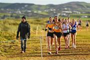 20 November 2022; Sinead O'Connor of Leevale AC, Cork, competing in the Senior Women's 8000m during the 123.ie Senior and Even Age Cross County Championships at Rosapenna Golf Course in Rosapenna, Donegal. Photo by Ben McShane/Sportsfile