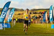 20 November 2022; Darragh McElhinney of U.C.D. AC, Dublin, on his way to winning the Senior Men's 10,000m during the 123.ie Senior and Even Age Cross County Championships at Rosapenna Golf Course in Rosapenna, Donegal. Photo by Ben McShane/Sportsfile