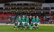 20 November 2022; The Republic of Ireland team , back row from left, James McClean, Nathan Collins, Callum Robinson, Caoimhin Kelleher, John Egan and Matt Doherty, and front row from left, Alan Browne, Chiedozie Ogbene, Jamie McGrath, Seamus Coleman and Josh Cullen during the International Friendly match between Malta and Republic of Ireland at the Ta' Qali National Stadium in Attard, Malta. Photo by Seb Daly/Sportsfile