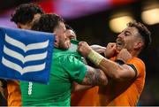 19 November 2022; Andrew Porter of Ireland tussles with Nic White of Australia during the Bank of Ireland Nations Series match between Ireland and Australia at the Aviva Stadium in Dublin. Photo by Ramsey Cardy/Sportsfile Photo by Ramsey Cardy/Sportsfile