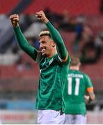 20 November 2022; Callum Robinson of Republic of Ireland celebrates after scoring his side's first goal during the International Friendly match between Malta and Republic of Ireland at the Ta' Qali National Stadium in Attard, Malta. Photo by Seb Daly/Sportsfile