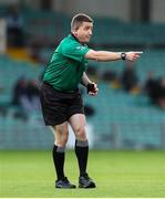 20 November 2022; Referee Colm Lyons during the AIB Munster GAA Hurling Senior Club Championship Semi-Final match between Na Piarsaigh and Ballygunner at TUS Gaelic Grounds in Limerick. Photo by Michael P Ryan/Sportsfile