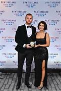 19 November 2022; Mark Connolly of Derry City and Rosa Connolly during the PFA Ireland Awards 2022 at the Marker Hotel in Dublin. Photo by Sam Barnes/Sportsfile