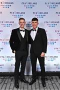 19 November 2022; St Patrick's Athletic players Chris Forrester, left, and Joe Redmond during the PFA Ireland Awards 2022 at the Marker Hotel in Dublin. Photo by Sam Barnes/Sportsfile