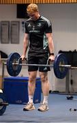 21 November 2022; Jamie Osborne during a Leinster Rugby gym session at Leinster HQ in Dublin. Photo by Harry Murphy/Sportsfile