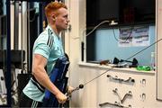 21 November 2022; Ciarán Frawley during a Leinster Rugby gym session at Leinster HQ in Dublin. Photo by Harry Murphy/Sportsfile