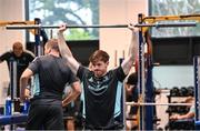 21 November 2022; Ryan Baird during a Leinster Rugby gym session at Leinster HQ in Dublin. Photo by Harry Murphy/Sportsfile