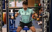 21 November 2022; Harry Byrne during a Leinster Rugby gym session at Leinster HQ in Dublin. Photo by Harry Murphy/Sportsfile