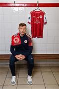 21 November 2022; Jamie Lennon poses for a portrait after he signed a new multi-year contract for St Patrick's Athletic at Richmond Park in Dublin. Photo by Piaras Ó Mídheach/Sportsfile