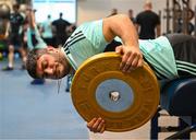 21 November 2022; Vakhtang Abdaladze during a Leinster Rugby gym session at Leinster HQ in Dublin. Photo by Harry Murphy/Sportsfile
