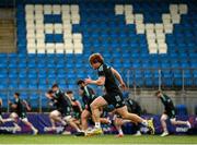 21 November 2022; Henry McErlean during a Leinster Rugby squad training session at Energia Park in Dublin. Photo by Harry Murphy/Sportsfile