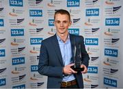 23 November 2022; Mountain Runner of the Year Zac Hanna during the 123.ie National Athletics Awards at the Crowne Plaza Hotel in Santry, Dublin. A full list of winners from the event can be found at AthleticsIreland.ie. Photo by David Fitzgerald/Sportsfile