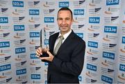 23 November 2022; Ireland Ultra Running team manager John O'Regan collects the award for Ultra Runner of the year, Caitriona Jennings, during the 123.ie National Athletics Awards at the Crowne Plaza Hotel in Santry, Dublin. A full list of winners from the event can be found at AthleticsIreland.ie. Photo by David Fitzgerald/Sportsfile