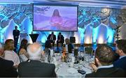 23 November 2022; Ultra Runner of the year Caitriona Jennings speaking on screen via video during the 123.ie National Athletics Awards at the Crowne Plaza Hotel in Santry, Dublin. A full list of winners from the event can be found at AthleticsIreland.ie. Photo by Sam Barnes/Sportsfile