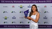 24 November 2022; Emma Doherty of Sligo Rovers with her SSE Airtricity Team of the Year Award during the 2022 SSE Airtricity Women's National League Awards at the Gibson Hotel in Dublin. Photo by Piaras Ó Mídheach/Sportsfile