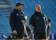 25 November 2022; Backs coach Andrew Goodman and senior coach Stuart Lancaster during the Leinster Rugby captain's run at the RDS Arena in Dublin. Photo by Harry Murphy/Sportsfile