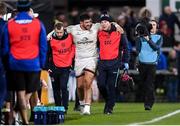 25 November 2022; Jeff Toomaga-Allen of Ulster leaves the pitch with an injury during the United Rugby Championship match between Ulster and Zebre Parma at Kingspan Stadium in Belfast. Photo by Ramsey Cardy/Sportsfile