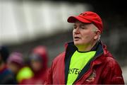 26 November 2022; Kilkerrin Clonberne manager Willie Ward during the CurrentAccount.ie LGFA All-Ireland Senior Club Championship Semi-Final match between Ballymacarbry, Waterford, and Kilkerrin Clonberne, Galway, at Fraher Field in Dungarvan, Waterford. Photo by Matt Browne/Sportsfile