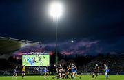 26 November 2022; A general view as George Horne of Glasgow Warriors kicks during the United Rugby Championship match between Leinster and Glasgow Warriors at RDS Arena in Dublin. Photo by Harry Murphy/Sportsfile