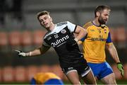 26 November 2022; Shealan Johnston of Kilcoo celebrates after scoring his side's second goal during the AIB Ulster GAA Football Senior Club Championship Semi-Final match between Enniskillen Gaels and Kilcoo at Athletic Grounds in Armagh. Photo by Oliver McVeigh/Sportsfile