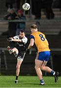 26 November 2022; Conor Laverty of Kilcoo kicks a point during the AIB Ulster GAA Football Senior Club Championship Semi-Final match between Enniskillen Gaels and Kilcoo at Athletic Grounds in Armagh. Photo by Oliver McVeigh/Sportsfile