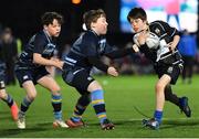 26 November 2022; Action between Navan and Kilkenny during the Bank of Ireland Half-time Minis at United Rugby Championship match between Leinster and Glasgow Warriors at RDS Arena in Dublin. Photo by Tyler Miller/Sportsfile