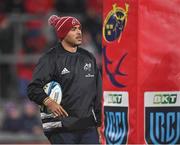 26 November 2022; Simon Zebo of Munster during the warm-up before United Rugby Championship match between Munster and Connacht at Thomond Park in Limerick. Photo by Piaras Ó Mídheach/Sportsfile